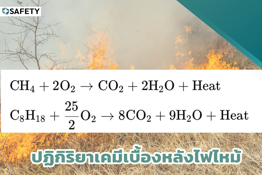 ปฏิกิริยาเคมีเบื้องหลังไฟไหม้